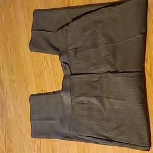 Dress Barn Gray Pinstripe Trousers